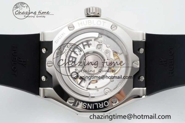 Classic Fusion Orlinski SS Full Diamonds APSF 1:1 Best Edtion Black Faceted Dial on Black Rubber Strap A2892