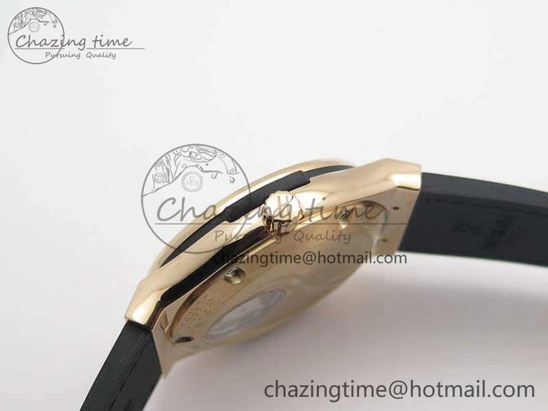 Classic Fusion Real Tourbillon 45mm RG TF Best Edition White Dial On Black Gummy Strap