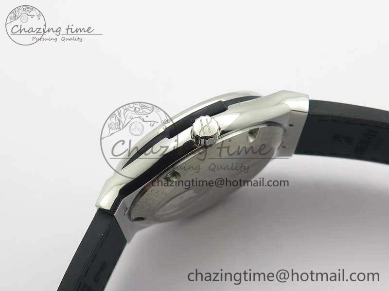 Classic Fusion Real Tourbillon 45mm SS TF Best Edition Black Dial On Gummy Strap
