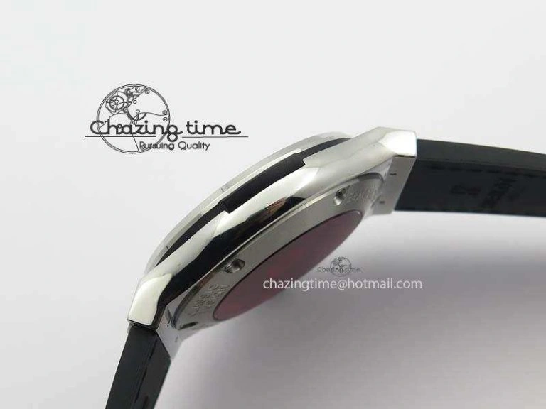 Classic Fusion Tourbillon 45mm TF Best Edition Red Skeleton Dial On Black Gummy Strap A23J