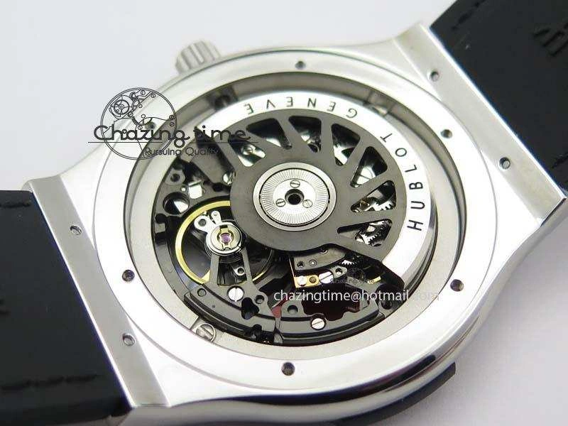 Classic Fusion Tourbillon 45mm TF Best Edition Red Skeleton Dial On Black Gummy Strap A23J