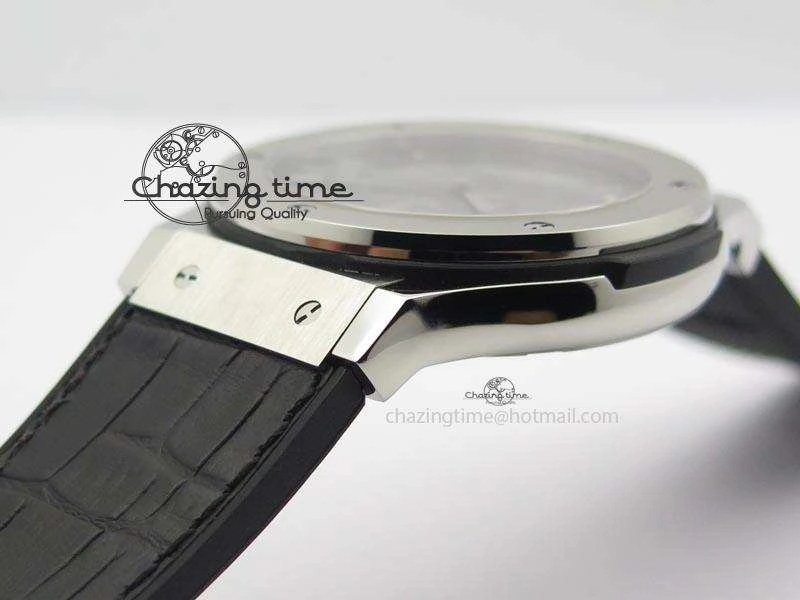 Classic Fusion Tourbillon 45mm TF Best Edition Skeleton Dial On Black Gummy Strap A23J