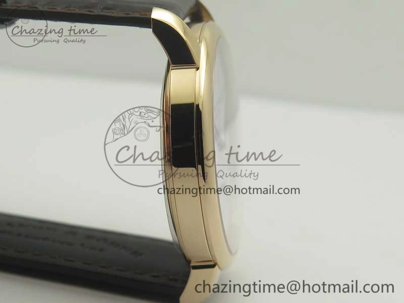 Classic Regulator RG MK Best Edition White Dial Roman Markers Red on Brown Leather Strap A23J