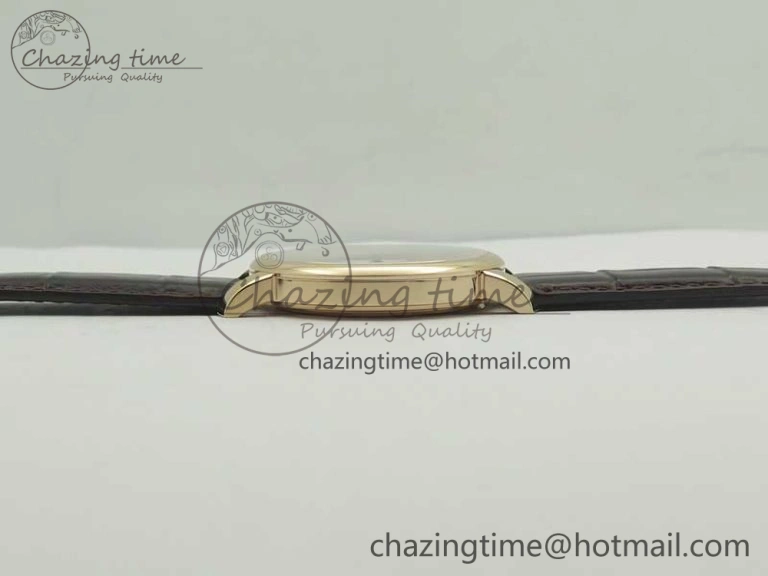 Classic Regulator RG MK Best Edition White Dial Roman Markers Red on Brown Leather Strap A23J