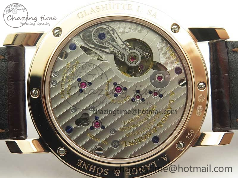 Classic Regulator RG MK Best Edition White Dial Roman Markers Red on Brown Leather Strap A23J