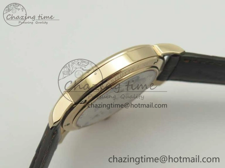 Classic Regulator RG MK Best Edition White Dial Roman Markers Red on Brown Leather Strap A23J