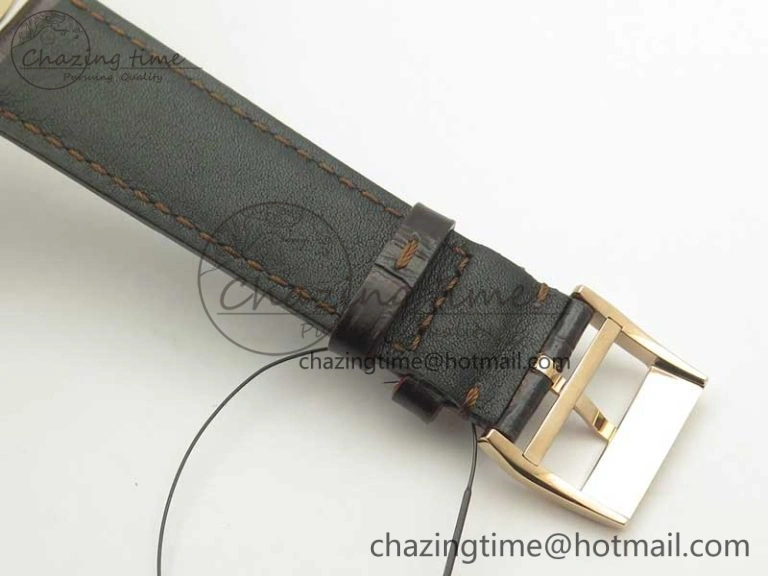 Classic Regulator RG MK Best Edition White Dial Roman Markers Red on Brown Leather Strap A23J