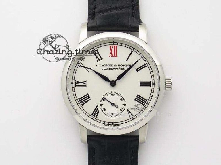 Classic Regulator RG MK Best Edition White Dial Roman Markers Red on Brown Leather Strap A23J