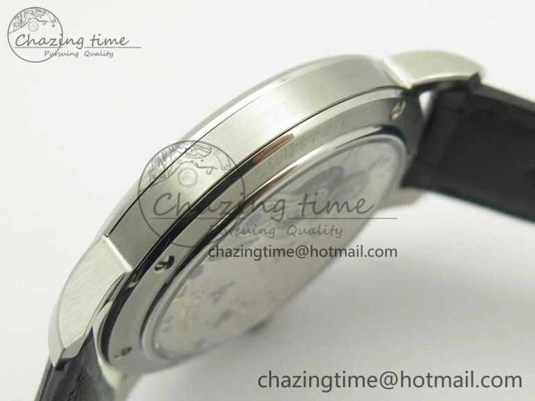 Classic Regulator SS MK Best Edition White Dial Roman Markers Red on Black Leather Strap A23J