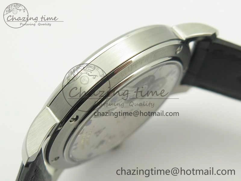 Classic Regulator SS MK Best Edition White Dial Roman Markers Red on Black Leather Strap A23J