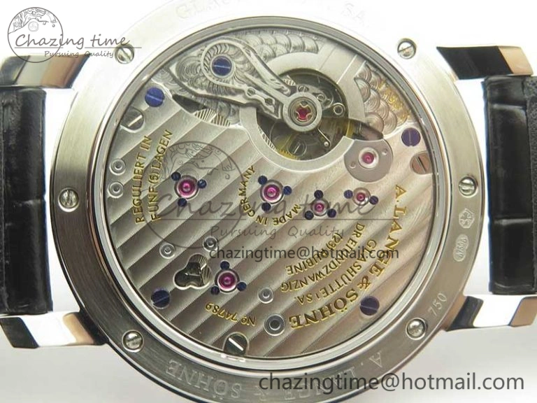 Classic Regulator SS MK Best Edition White Dial Roman Markers Red on Black Leather Strap A23J