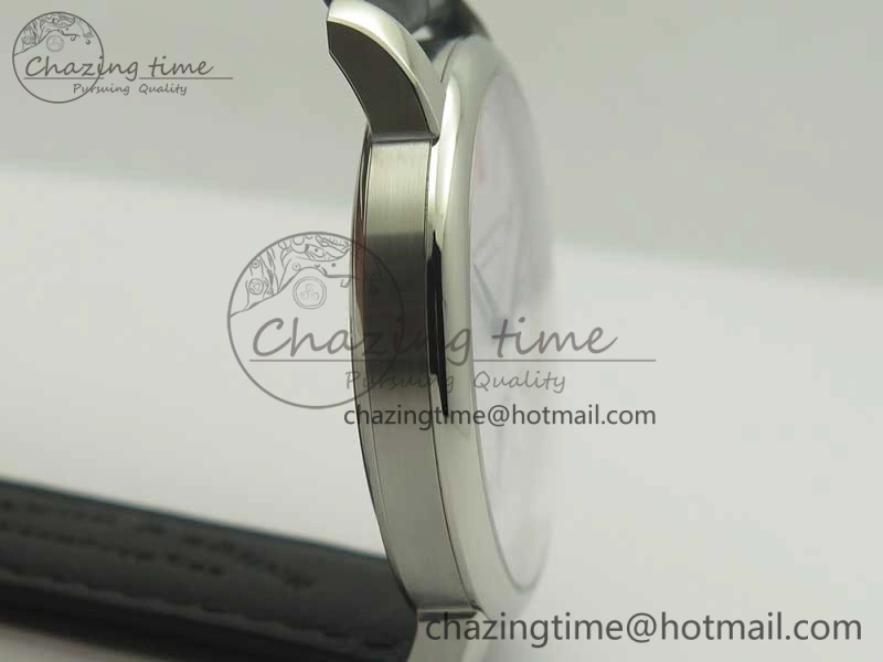 Classic Regulator SS MK Best Edition White Dial Roman Markers Red on Black Leather Strap A23J