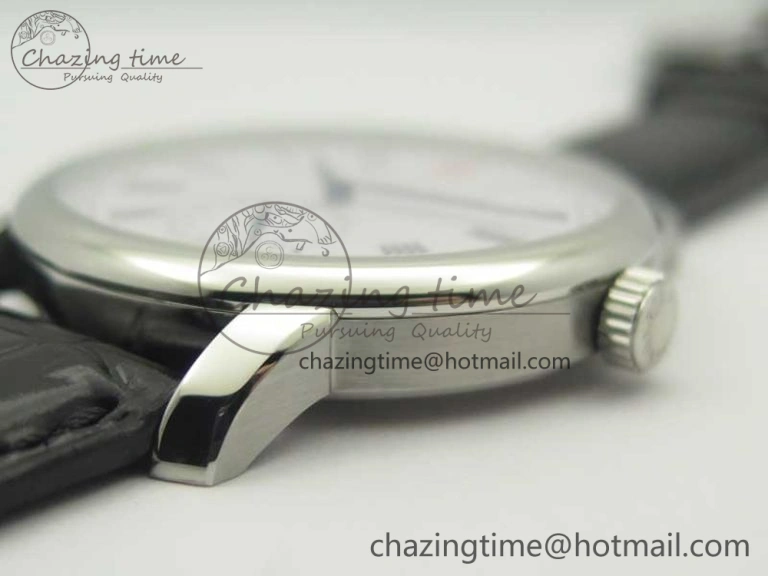 Classic Regulator SS MK Best Edition White Dial Roman Markers Red on Black Leather Strap A23J