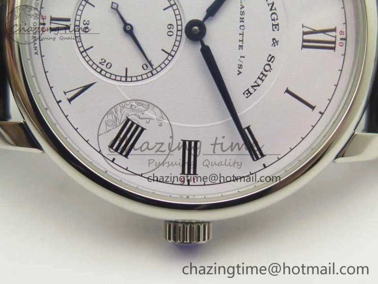Classic Regulator SS MK Best Edition White Dial Roman Markers on Black Leather Strap A23J