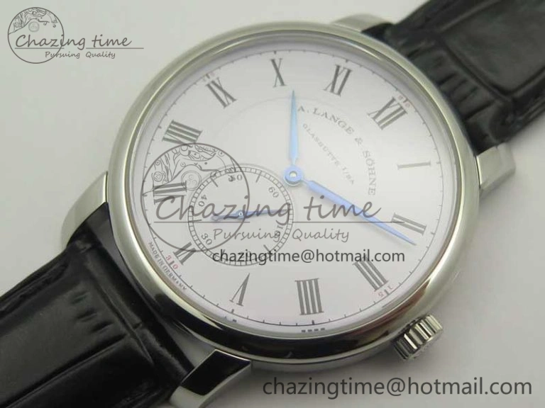 Classic Regulator SS MK Best Edition White Dial Roman Markers on Black Leather Strap A23J
