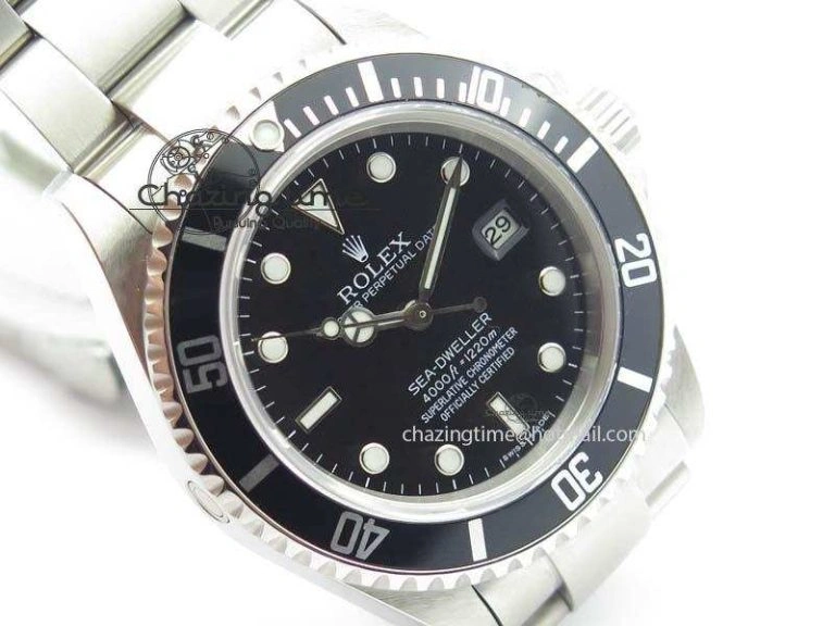 Classic Sea Dweller SS BP-Maker Best Edition Black Dial On SS Bracelet SA3135