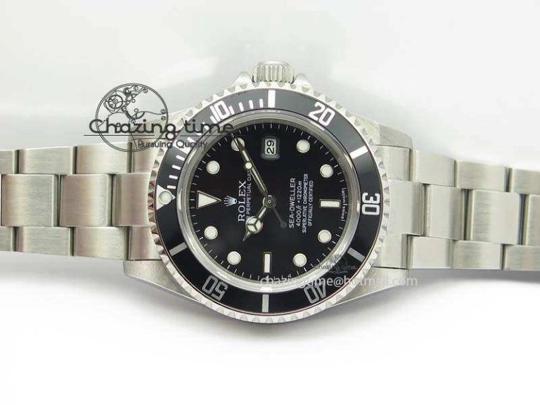Classic Sea Dweller SS BP-Maker Best Edition Black Dial On SS Bracelet SA3135