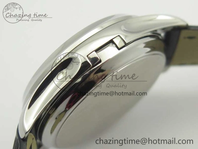 Classic The Erotic Timepiece White Dial SS Markers on Black Leather Strap A23J