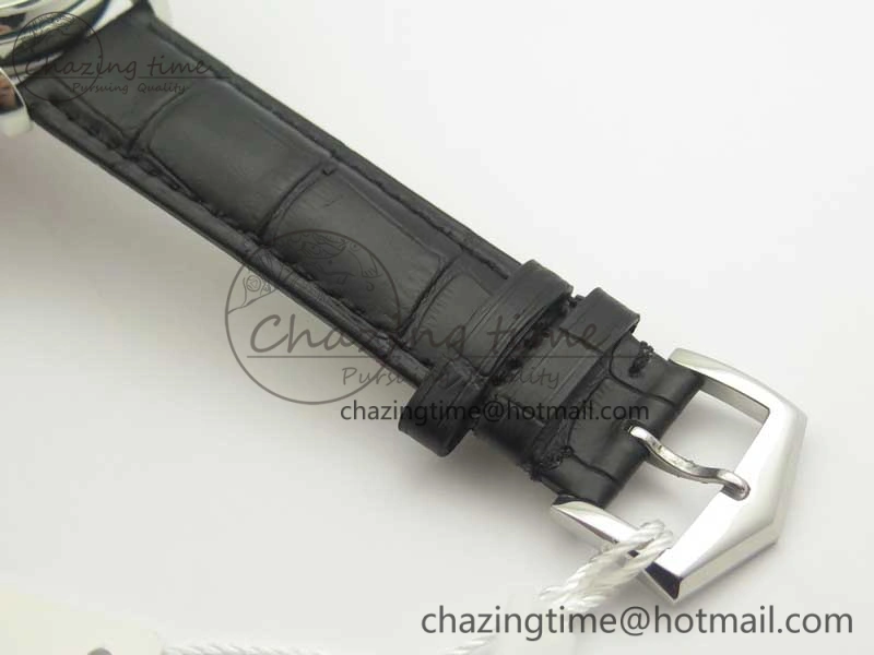 Classic The Erotic Timepiece White Dial SS Markers on Black Leather Strap A23J