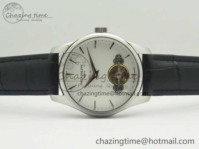 Classic The Erotic Timepiece White Dial SS Markers on Black Leather Strap A23J