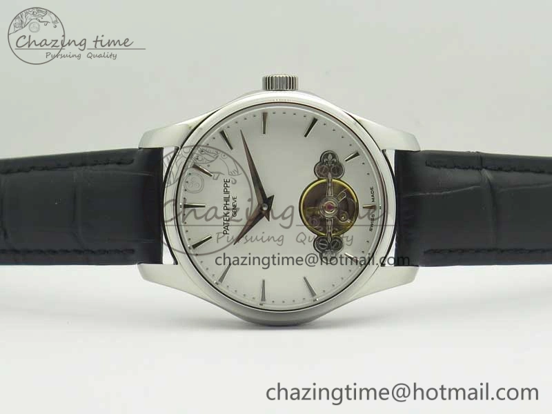 Classic The Erotic Timepiece White Dial SS Markers on Black Leather Strap A23J