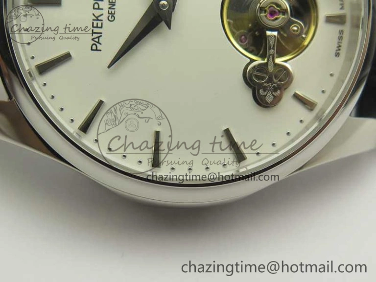 Classic The Erotic Timepiece White Dial SS Markers on Black Leather Strap A23J