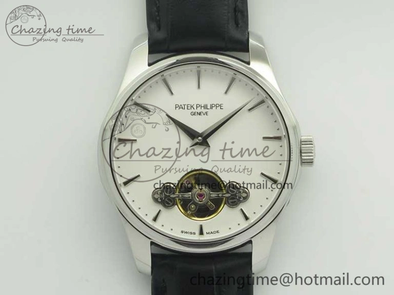 Classic The Erotic Timepiece White Dial SS Markers on Black Leather Strap A23J