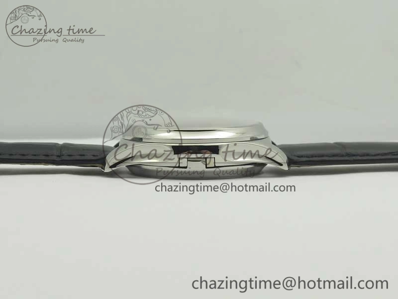 Classic The Erotic Timepiece White Dial SS Markers on Black Leather Strap A23J