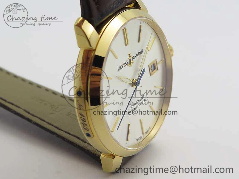 Classico RG FK 1:1 Best Edition White Dial On Leather Strap A2892