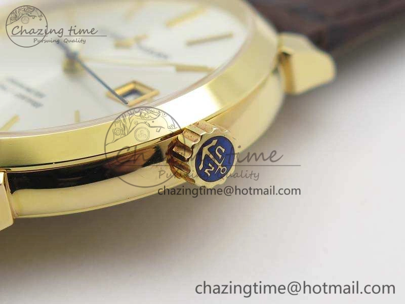 Classico RG FK 1:1 Best Edition White Dial On Leather Strap A2892