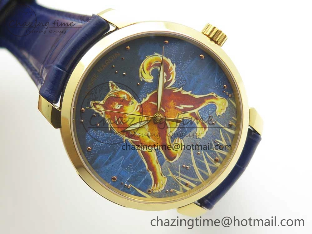 Classico RG FKF Best Edition Dog Dial on Blue Leather Strap A2892