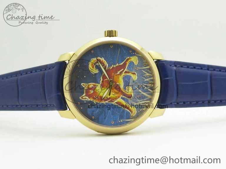 Classico RG FKF Best Edition Dog Dial on Blue Leather Strap A2892