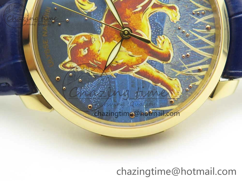 Classico RG FKF Best Edition Dog Dial on Blue Leather Strap A2892