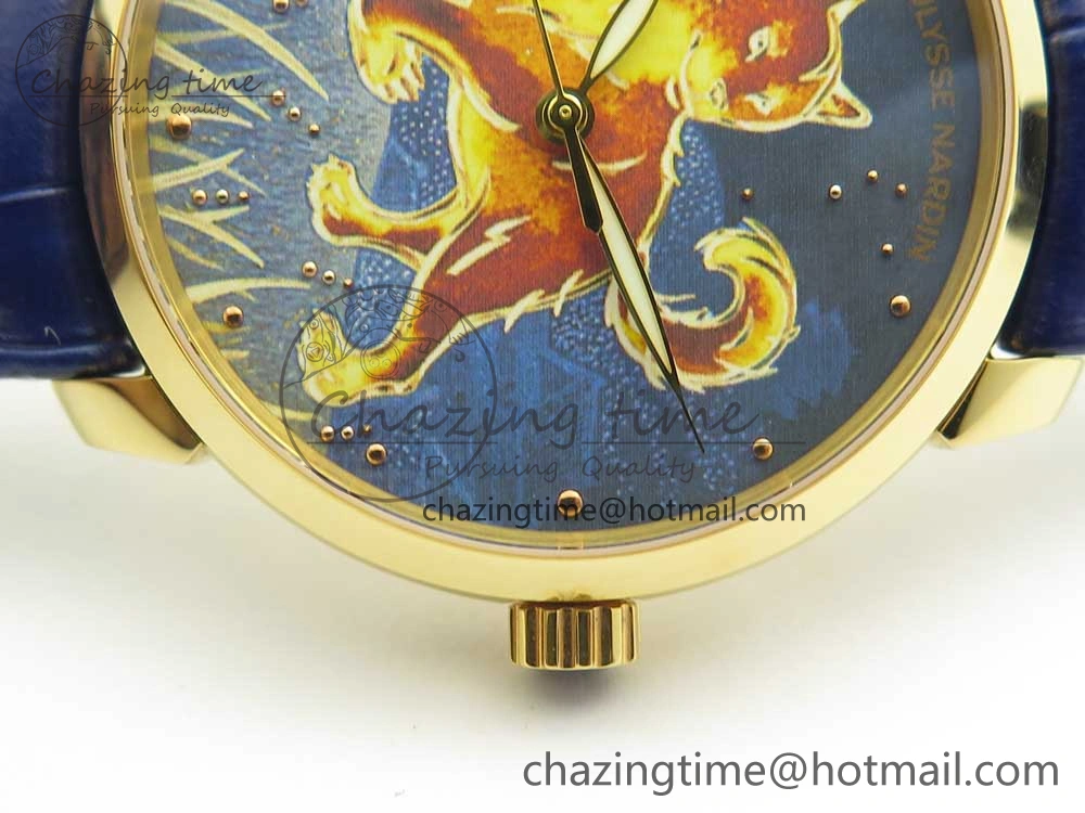 Classico RG FKF Best Edition Dog Dial on Blue Leather Strap A2892