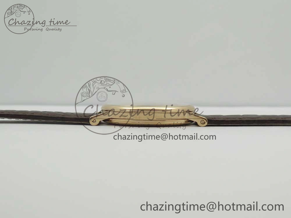 Classique Auto 5177 RG 3463 MK 1:1 Best Edition White Dial Numeral Markers On Brown Leather A777Q V2