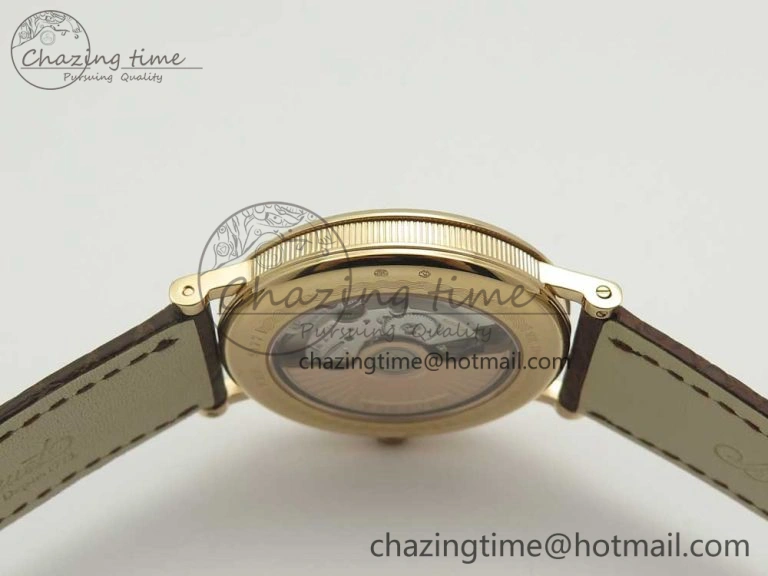Classique Auto 5177 RG 3463 MK 1:1 Best Edition White Dial Numeral Markers On Brown Leather A777Q V2