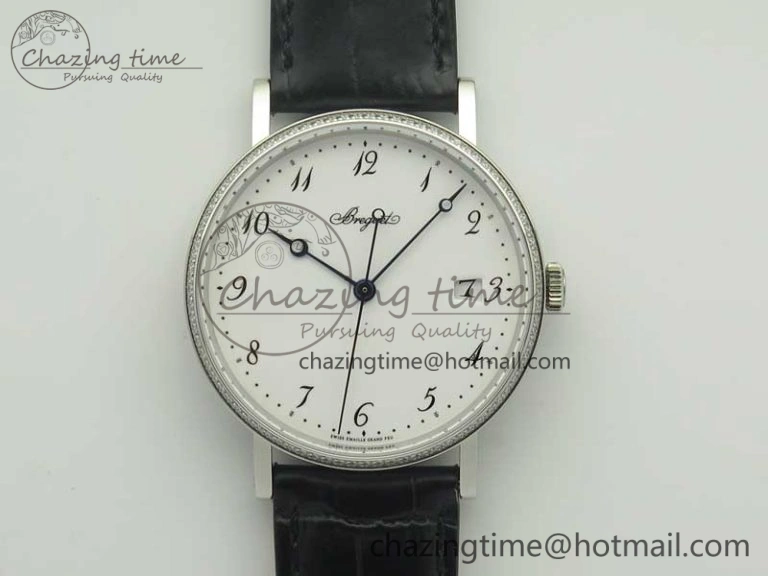 Classique Auto 5177 RG 3463 MK 1:1 Best Edition White Dial Numeral Markers On Brown Leather A777Q V2