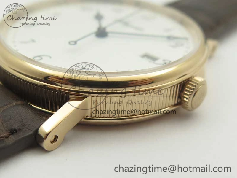 Classique Auto 5177 RG FK 1:1 Best Edition White Dial on Brown Leather Strap MIYOTA 9015