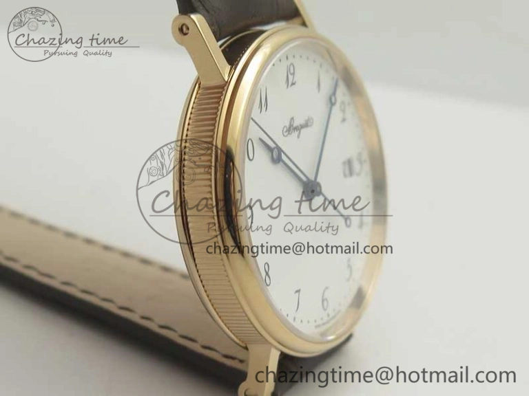 Classique Auto 5177 RG FK 1:1 Best Edition White Dial on Brown Leather Strap MIYOTA 9015