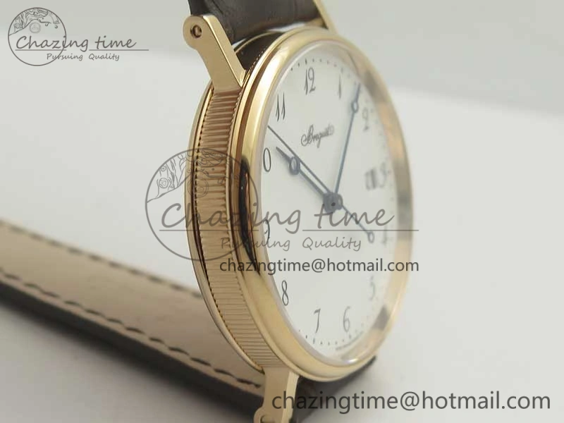 Classique Auto 5177 RG FK 1:1 Best Edition White Dial on Brown Leather Strap MIYOTA 9015