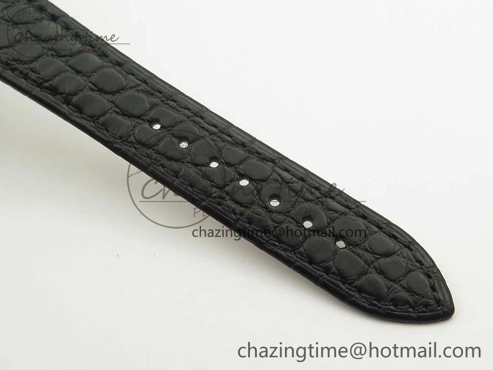 Classique Auto 5177 SS 3463 MK 1:1 Best Edition White Dial Numeral Markers On Black Leather Strap A777Q V2