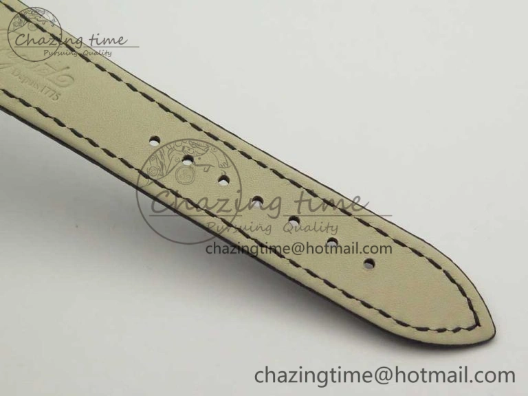 Classique Auto 5177 SS 3463 MK 1:1 Best Edition White Dial Numeral Markers On Black Leather Strap A777Q V2