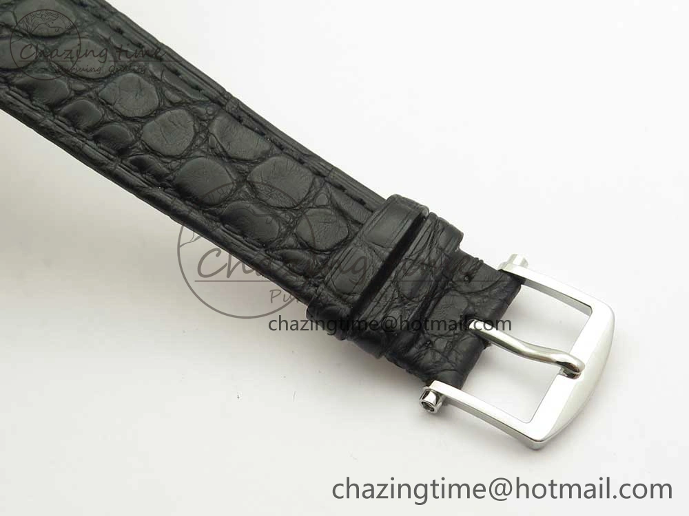 Classique Auto 5177 SS 3463 MK 1:1 Best Edition White Dial Numeral Markers On Black Leather Strap A777Q V2