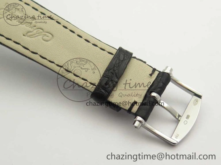 Classique Auto 5177 SS 3463 MK 1:1 Best Edition White Dial Numeral Markers On Black Leather Strap A777Q V2
