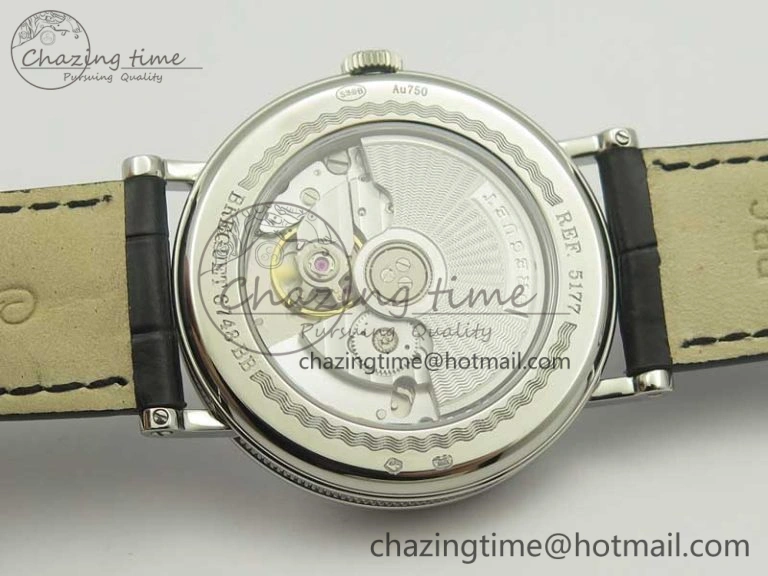 Classique Auto 5177 SS FK 1:1 Best Edition White Dial Diamonds Bezel on Black Leather Strap MIYOTA 9015