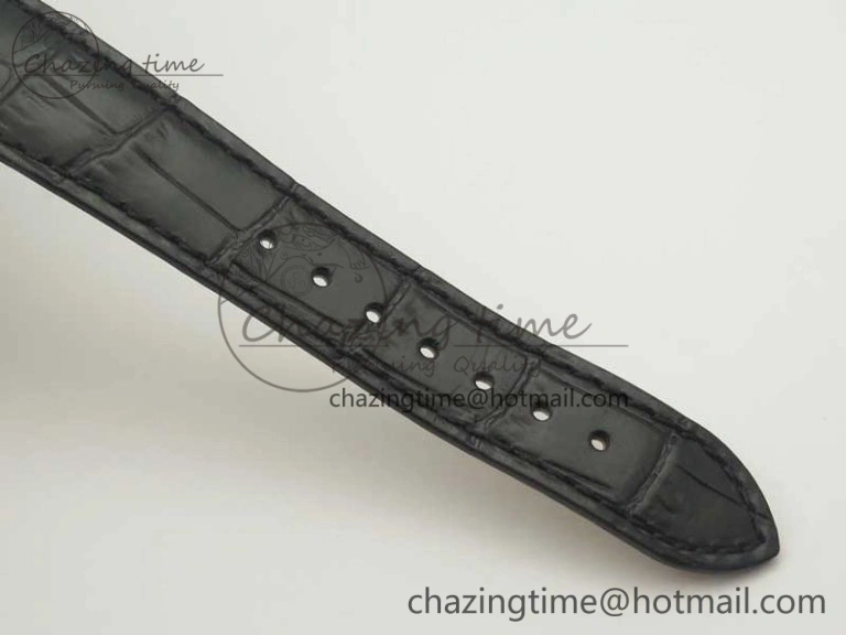 Classique Auto 5177 SS FK 1:1 Best Edition White Dial Diamonds Bezel on Black Leather Strap MIYOTA 9015
