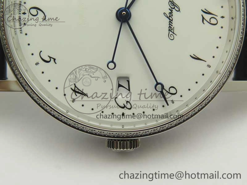 Classique Auto 5177 SS FK 1:1 Best Edition White Dial Diamonds Bezel on Black Leather Strap MIYOTA 9015