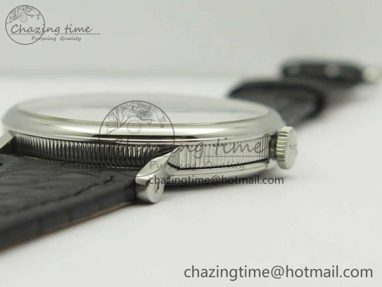Classique Auto 5177 SS MK 1:1 Best Edition White Dial On Black Leather Strap A777Q V2