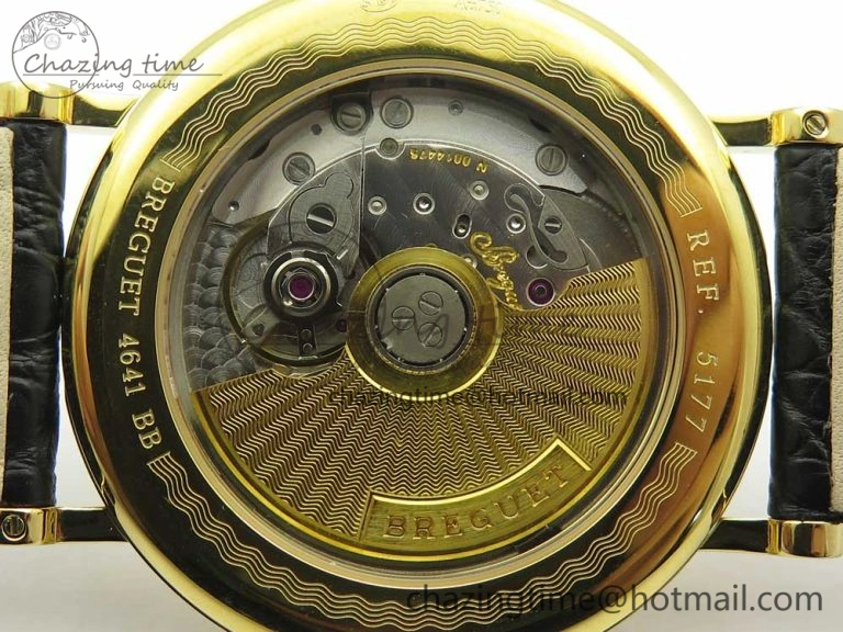 Classique Auto 5177 YG 3463 MK 1:1 Best Edition White Dial Numbers Markers On Black Leather A777Q V2