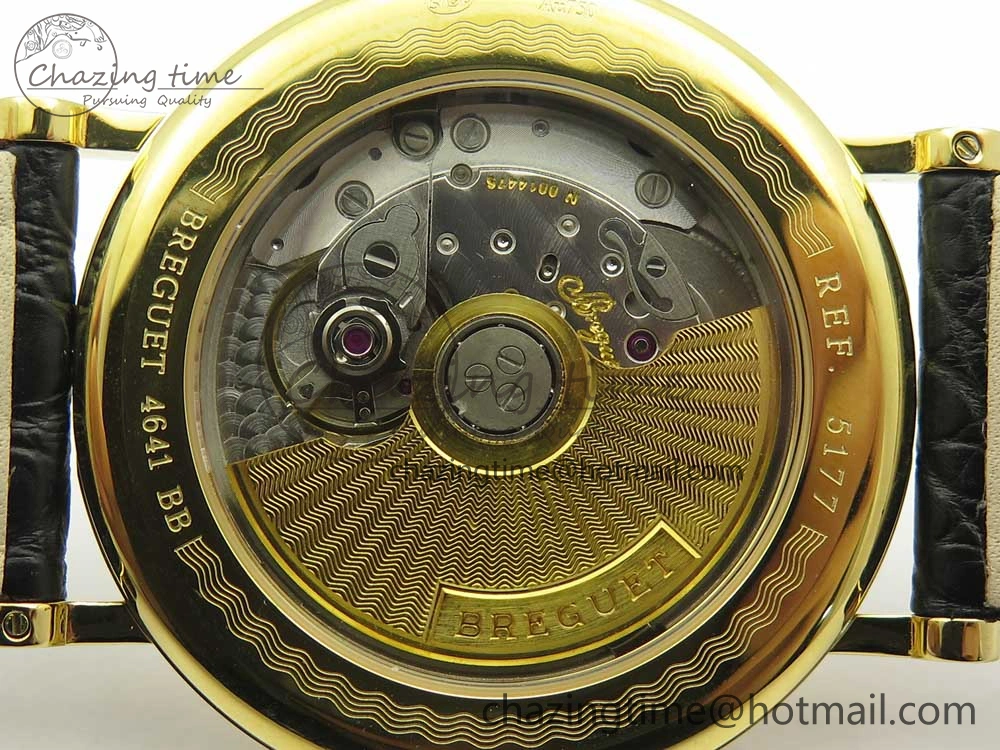 Classique Auto 5177 YG 3463 MK 1:1 Best Edition White Dial Numbers Markers On Black Leather A777Q V2
